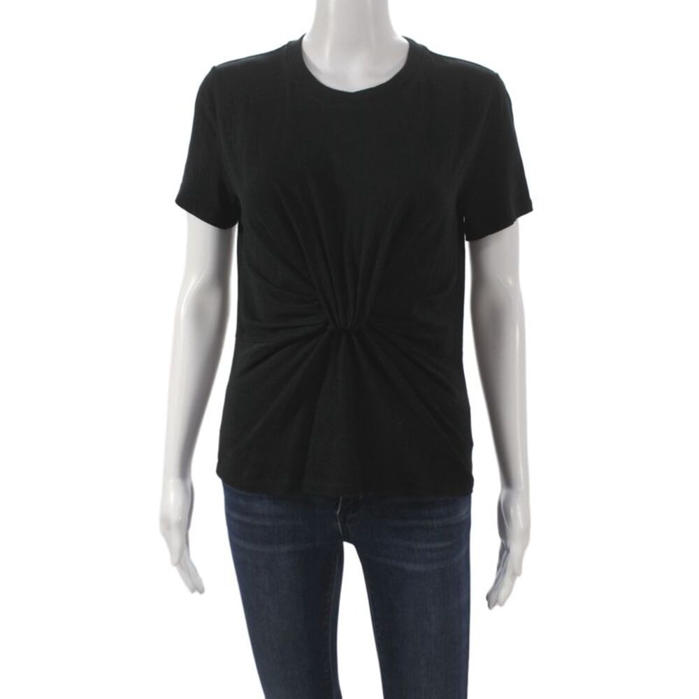 T Alexander Wang Women Jersey Tee Black Cotton Crew Size XS
